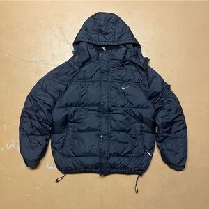 Vintage Nike DriFit Down Puffer Men’s Jacket Black Sized XXL Fits XL